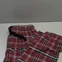 Fruit of the Loom Men's Soft Flannel Pajama Lounge Sleep Pant, Dark Red Plaid, X-Large