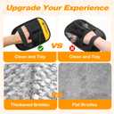 NSVNSV Pet Hair Removal Gloves, Ease of Removal Electrostatic Cat Dog Hair Remover Glove, Reusable Magic Brush Pet Hair Remover Tool for Clothing, Carpet, Sofa Gaps, Car Seat, Yellow, 2PCS