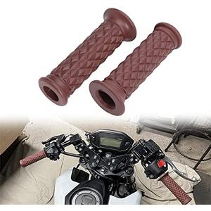 Amazon.com: KEEPDSGN Motorbike Rubber Grips Universal 7/8" 22mm & 1" 25mm Slip Resistant Handlebar Handle Grips - Coffee,Open End : Automotive, Open End Coffee