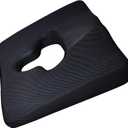 Anti Bedsore Cushion with Black Cover, Bed Sore Cushion for Butt, Breathe Freely Fiber Anti Decubitus for Tailbone Pain, Bedsore Pressure Relief Pillow for Bedridden, Sedentary Office