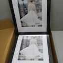 11x14 Picture Frame 5 Pack, Black Photo Frame, Display Pictures 8x10 with Mat or 11x14 without Mat for Horizontal or Vertical Wall Mounting, Wall Gallery Frame for Artwork Certificate