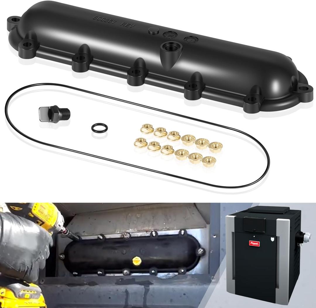 Replacement Return Header Fit for Raypak 206A - 407A with Seal and Flange Nut Kit for Raypak Pool Heaters 206A 266A 336A 406A 407A, Replace for 015095F