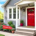 6PCS Moving Sale Signs with Stakes Double Sided Red Moving Sale Directional Arrow Yard Signs 16 x 5'' Corrugated Plastic Waterproof Sign for Garage House Business Personal Use Transaction Event Signs