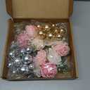 Wedding Cake Toppers Decorations - 23 Pcs Faux Flowers Cake Decorations, Cakes Decor Floral for Engagement Wedding Anniversary Birthday Bridal Baby Shower Party Supplies