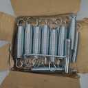 5.5-7 Inch Trampoline Springs Heavy Duty Stainless Steel ReplacementSpring, Set of 16