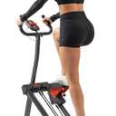 Sunny Health & Fitness Stair Stepper w/Handlebar, Extended Step Range Climber Machine for Legs, Core and Glute Workouts, Connection with Free SunnyFit App