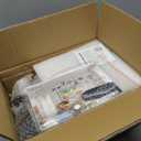 KCO Lighting Japanese Lantern Pendant Light Black Hanging Light Fixture Boho Silk Pendant Lamp White Fabric Ceiling Lights Dining Room Hanging Chandelier