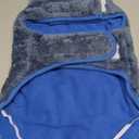 Malier Dog Winter Coat, Reversible Fleece Dog Cold Weather Coats, Windproof Warm Snow Puppy Jacket Vest Pet Clothes for Small Medium Large Dogs (Blue, Medium)