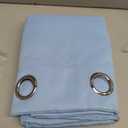 UPOPO Sky Blue Curtains 54 inches Long Nurdery Kids Boys Room Darkening Window Curtain Panels Bedroom Living Room Grommet Top Thermal Insulated Drapes Kitchen Bathroom Basement 2 Panels 52"x54"