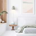 Globe Electric 65866 Willow 1-Light Plug-in or Hardwire Wall Sconce, Sage Green, Matte Brass Accent, Bulb Not Included