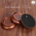 Piano Caster Cups Grand Piano Caster Cups Wood Coasters Cups Piano Caster Pads for Grand Piano