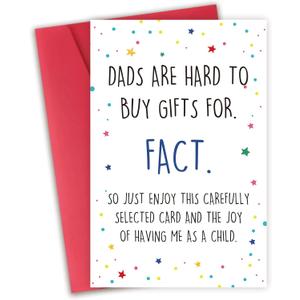 7 x Happy Fathers Day Card from Daughter Son, Funny Father's Day Thank You Cards,Best Dad Gifts Fathers day Birthday