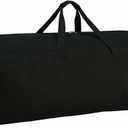 DoYiKe Extra Large Canvas Travel Duffle Bag Heavy Duty, Sports Travel Military Camping Tent Storage Black (Black Top-opening), Size: XXXX-Large