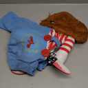 Dog Halloween Costume,Funny Chucky Dog Costume with Pet Wig,Cosplay Scary Outfit with Knife Clothes for Dogs (Medium)