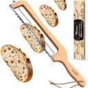 Woodever Sourdough Bread Knife for Both Right and Left Handed Use, 16" Bread Slicer for Homemade Bread, Premium Stainless Steel Serrated Saw Bread Cutter for Bagels, Baguettes (Adjustable)
