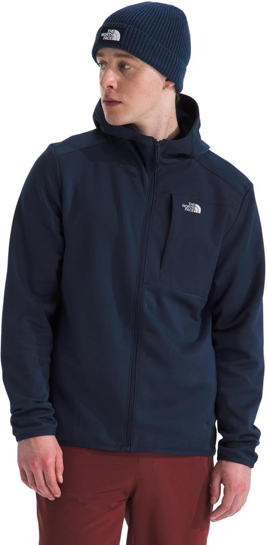 The North Face mens Tnf Performance Fleece Full Zip Hoodie - Lightweight Hooded Sweatshirt, Zip Pockets & Stretch Fabric (Small, Summit Navy)
