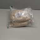 Sunbrella Canvas Antique Beige Outdoor Curtain with Dark Gunmetal Grommets 50 in. Wide x 96 in. Long