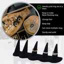 Velvet Ring Display Stand, 5 Finger Ring Holder for Jewelry Display Rack and Storage Rings Organizer for Showcase, Counter, or Home Bedroom Use