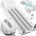 Upgraded 2.0 Bathtub Spa Mat, Portable Spa Bubble Bath Massager with 6 Adjustable Settings, Upgraded Non-Slip Design and Remote Control, Hot Tub Jet Mat for Bathtub at Home, Full-Body Support