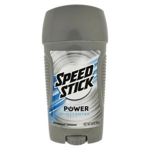 Speed Stick Power Antiperspirant Deodorant for Men, Unscented - 3 Ounce