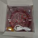 Flying Hover Ball Toy - Spinning & Floating Sphere, Air Hover Toy for Kids and Teens, Cosmic Glowing Flying Sphere for Indoor Play (red)