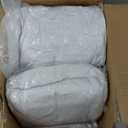 Trlyc Spandex Folding Chair Covers 100 Pcs Universal Fitted Dining Chair Cover Stretchy Slipcovers for Wedding Party Banquet Flat-Front Chairs Covers (White)