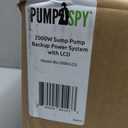 PumpSpy 2000W Sump Pump Battery Backup System, Safe Back Up System for Emergency and Power Outage, Superior Home Silent Sump Pump Backup Power Supply with Intelligent Cooling