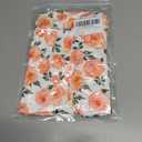 Orange Flower Dress for Toddlers Girl 3 4 Year Old Kids Ruffle Short Sleeve Dresses 3t 4t Little Girls Cute 3D Printed Floral Back Bow Frock Size 3-4