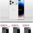 SCORPIFY for iPhone 17 Pro Case [Compatible with MagSafe] with Blue Nemophila Floral Design, Cute Clear Flower Magnetic Phone Cover for Women Girls,[Non Yellowing] Slim Bumper with Gold Accents