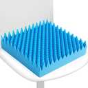 Geiserailie 1 Pcs Egg Foam Pad Egg Chair Cushion to Relieve Back Foam Seat Cushion Chair Accessories Pad for Office Recliner Wheelchair Home Car (Blue)