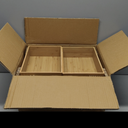 3-Piece Large Bamboo Storage Box Set, 3.1 in High Stackable Deep-Drawer Organizer for Kitchen Cutlery, Cookware, Utensils & Knives, Exquisite Durable Lidless Wooden Bin (14.6"x10.2"*1+10.2"x7.3"*2)