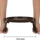 NDL Sofa Armrest Clip Table No-Slip Couch Tray for Drinks, Snacks, Remote, Gamepads, Adjustable Armchair Table for Living Room, Bedroom, Dorm Fits Most Armrests