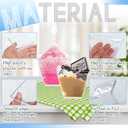 Jizvxe 100 Pack 3.5 Oz Square Dessert Cups,Small Clear Square Plastic Tasting Cups,Disposable Square Clear Plastic Dessert Cups for Ice Cream,Candy,Salad,Jello,Appetizers,Mousse