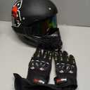 Youth Kids Dirt Bike Motocross Helmet (Goggles Gloves Face Mask) 4PCS Set, DOT Approved Full Face Motorcycle Helmets,ATV BMX MX Mountain Bike Off Road Kid Helmet (Black SkullM) (Medium)