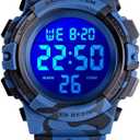 cofuo Kids Digital Watch for Boys Girls, Boys Watches Ages 3-17,Sport Outdoor Watch for Kid, 50M Waterproof Analog Multifunctional Chronograph LED Alarm Stopwatch Silicone Band, Kids Gift
