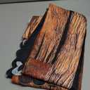 Dark Wood Rectangle Tablecloth Vintage Natural Wooden Board Table Cloth for Kitchen Dining Rustic Tablecloths Farmhouse Style Table Cover Decor for Party Patio 54 x 72 Inch (Brown)