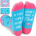 Zmart Flamingo Turkey Gifts - Funny Novelty Crazy Flamingo Turkey Socks for Women Men Teens