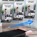 Superun Walking Pad with 6% Incline, 2.5HP Treadmill, 0.6-3.8 MPH, 300 lbs