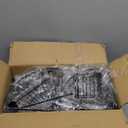 cutefafa Rustproof Corner Shower Caddy Tension Pole, 4 Large Baskets for Bathtub Shampoo Storage Organizer Bathroom Height Adjustable Shelves from 23.6 to 114.5 Inch with Towel Bar