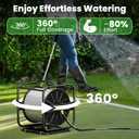 SPECILITE Garden Hose Reels, Holds 100 to 200 FT Hoses, Upgraded Guide System, 360 Swivel Base, Includes 5/8'' x 6ft Leader Hose for Outside, Yard, Wall Mount/Floor Water Pipe Spool