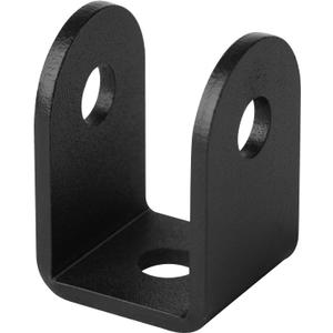 GBGS 20 Pcs Black 1" U Bracket for Panel,1/8"(3 mm) Thick, Powder Coating