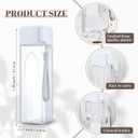Mifoci 30 Pcs Water Bottle Bulk 17 oz Plastic Sports Water Bottles for Kids Adults Reusable Leak Proof Portable Drink Container Large for School Classroom Travel Camping Fitness Office(White)