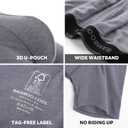 BAMBOO COOL Men's Ultra Breathable Underwear,No Riding Up Boxer Briefs with ComfortFlexible Waistband,Multipack (XXXL)