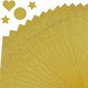 TaoBary 120 Sheets A5 Gold Glitter Cardstock, No Shedding Shiny Glitter Paper Cardstock 250 Gsm, Sparkly Paper for Arts Crafts Scrapbooking Card Making DIY Projects