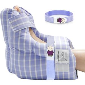 Heel Cushion Protector for Pressure Sores Relief, Foot Pillow for Bed Sores for Heel Pain and Injury, Suitable for Elderly,Bedridden Patients in Home or Hospital Care(Pack of 1-Standard Size) (Checkers Lavender)
