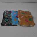 Luciphia 1 Pack 3 Blankets Fluffy Premium Fleece Pet Blanket Flannel Paw Printed Throw for Dog Cat(Small 23x16'', Grey/Brown/Blue)