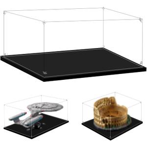 Display Case for Lego 10356 Star Trek: U.S.S. Enterprise NCC-1701-D or 10276 Colosseum, 25.59x21.65x13.77inches (65x55x35cm), Protect Your Collectibles from Dust with a Clear Showcase