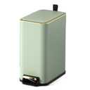 Kitchen Garbage Can Square Trash Can 5 Liter Pedal Bins Waste Bin with Lids for Bathroom Toilet Bedroom Office Trash Can (Color : B, Size : 14.5 * 23 * 28.5cm) (B 14.5 * 23 * 28.5cm)