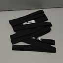 Stretching Strap Yoga Straps for Physical Therapy, 10 Loops Non-Elastic Stretch Band for Pilates, Flexibility, Exercise and Gymnastics (2-Pack (Black+Back))