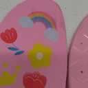 Insoles for Airtag Hidden Holder, Tracker Devise Case for Kids, Comfortable Inserts for Shoes, Pink Rainbow (Pink, 195-210mm Kid 13.5-Big Kid 2)